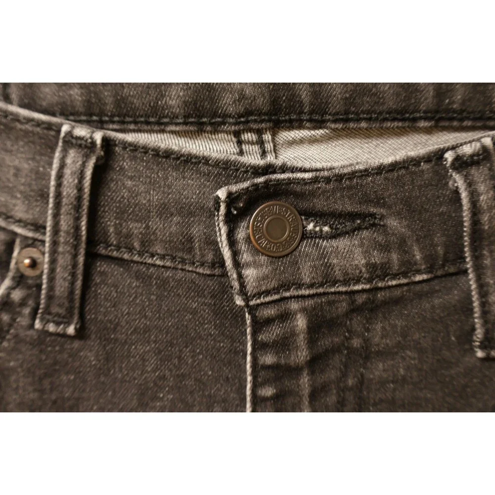 Levis 511 Mens 32x34 Blank Red Tag Black Denim Jeans Rare Western Pants 2019